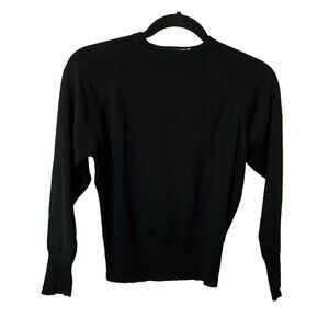 Vintage Glenayr Kitten Wool Sweater Womens Black Fine Knit 50s 60s Sweater Girl